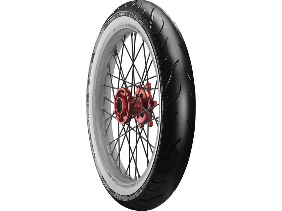 Harley Davidson – Cobra Chrom Reifen 100/90-19 57V Weißwand