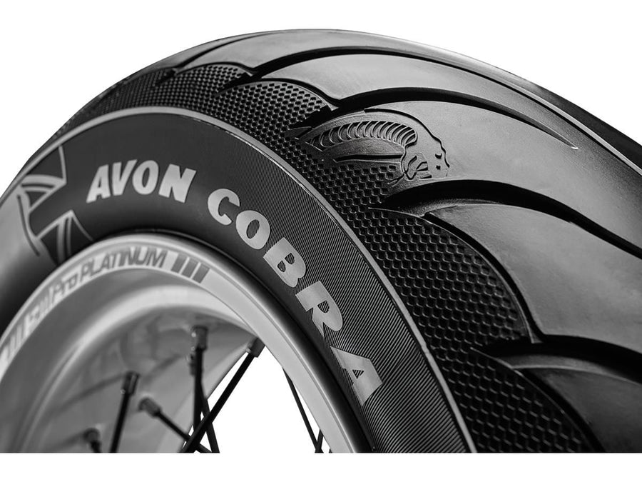 Harley Davidson – Cobra Chrom Reifen 100/90-19 57V Weißwand
