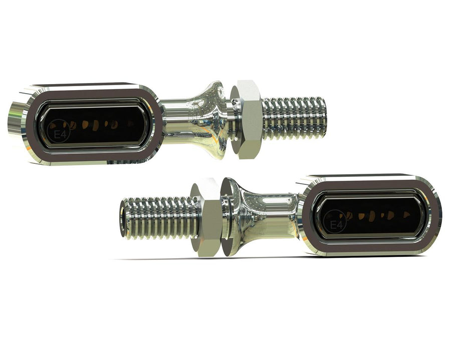 Harley Davidson - Stripes LED Turn Signal/Achterlicht/remlicht aluminium gepolijste rook