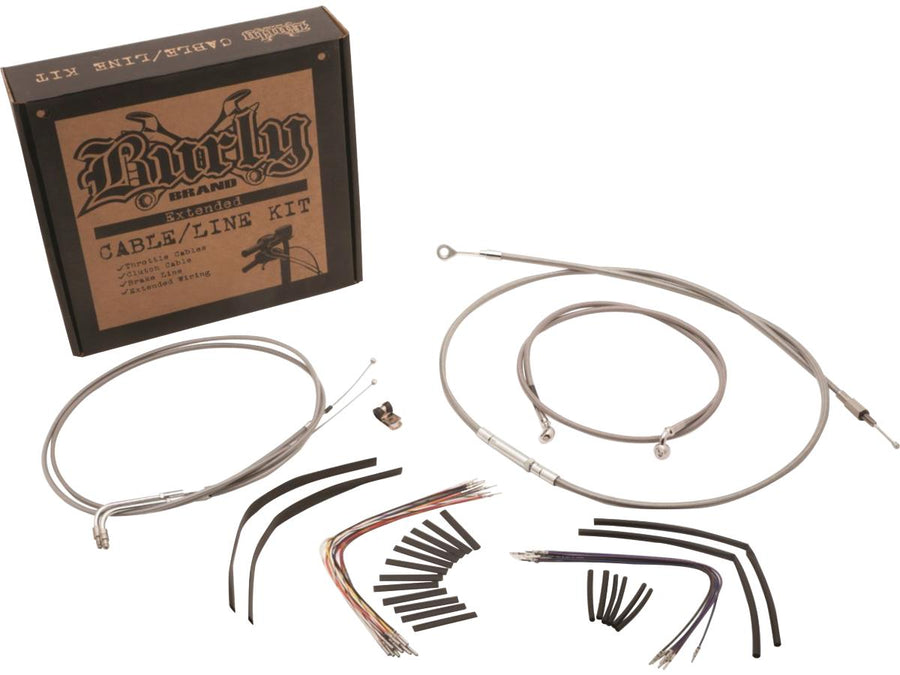 Harley Davidson FLDE [2018-2020]-14 "Gorilla bar cable set made of stainless steel