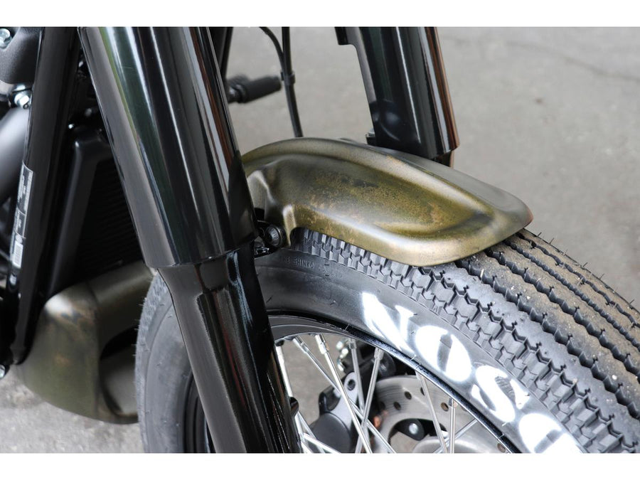 Harley Davidson FXBB [2018-2020] -OLD School voorwielbeschermingsblad Glansland zwart zwart zwart