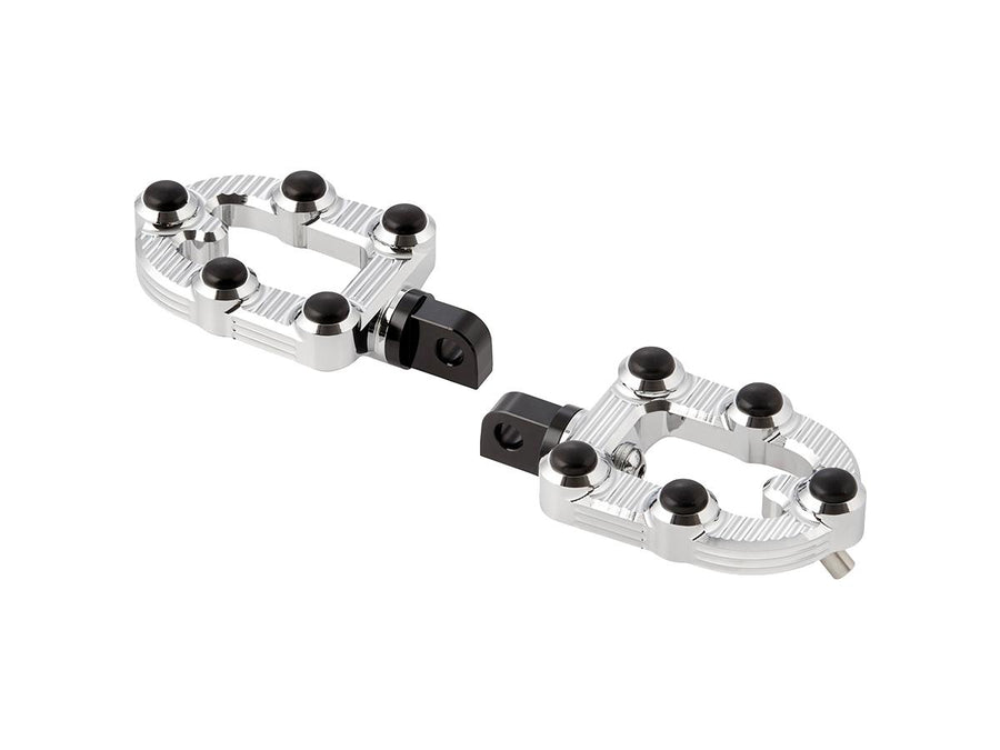 Harley Davidson Sportster [1991-2020]-Ness-MX Footrests (without brackets) Chrome