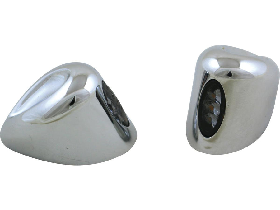 Harley Davidson Fltruse [2015-2016]-Eleypse front indicator for road glide chrome smoke