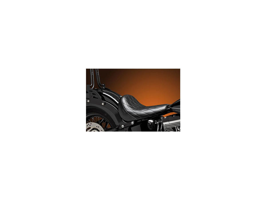 Harley Davidson Fxlrs [2020-2025]-Bare Bones Solo Seat Diamond Stitch Schwarzes