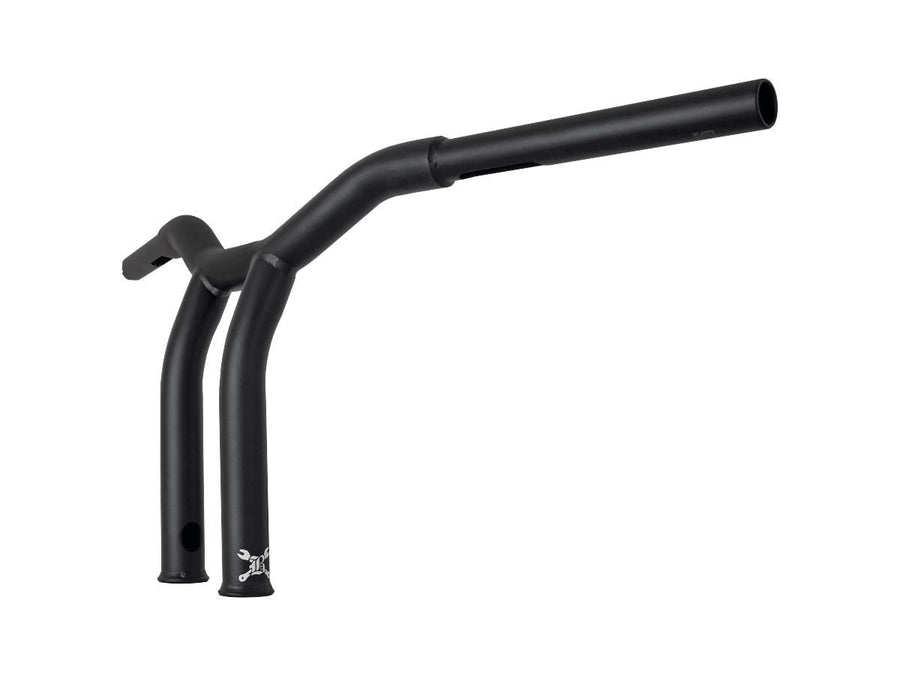 Harley Davidson Sportster [1982-2020] -10 "Dominator Raked Bar Lenker 4-Hole Black Black