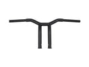 Harley Davidson Sportster [1982-2020] -10 "Dominator Raked Bar Lenker 4-Hole Black Black-2