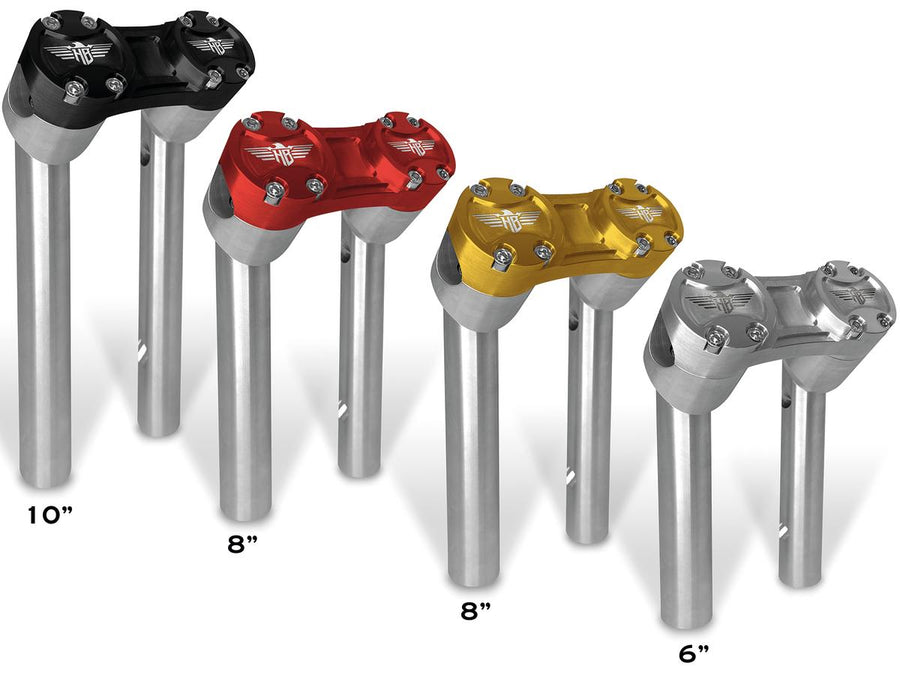 Harley Davidson FX [1974-1978] -10 "Club-stijl pullback-riser met zilveren klem