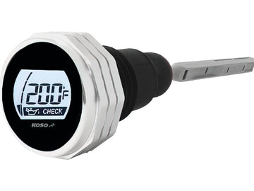 Harley Davidson Touring [2007-2016] – Temperatur LCD Ölmessstab Silber