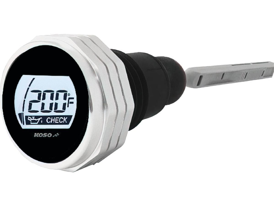 Harley Davidson Touring [2007-2016]-Temperature LCD oil measuring rod silver