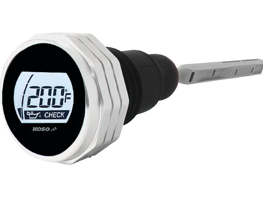 Harley Davidson Touring [2007-2016]-Temperature LCD oil measuring rod silver
