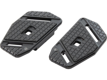 Harley Davidson Touring [1985-2025] – Speedliner Sozius Trittbretter Schwarz Eloxiert