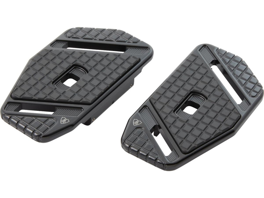 Harley Davidson Touring [1985-2025] – Speedliner Sozius Trittbretter Schwarz Eloxiert