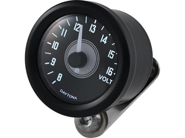 Harley Davidson - Velona 48 Voltmeter Modern Design (Type A) Zwart - 0