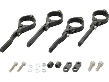 Harley Davidson – Verstellbare CNC Scheinwerferhalterung 41mm Gabelmontage Schwarz