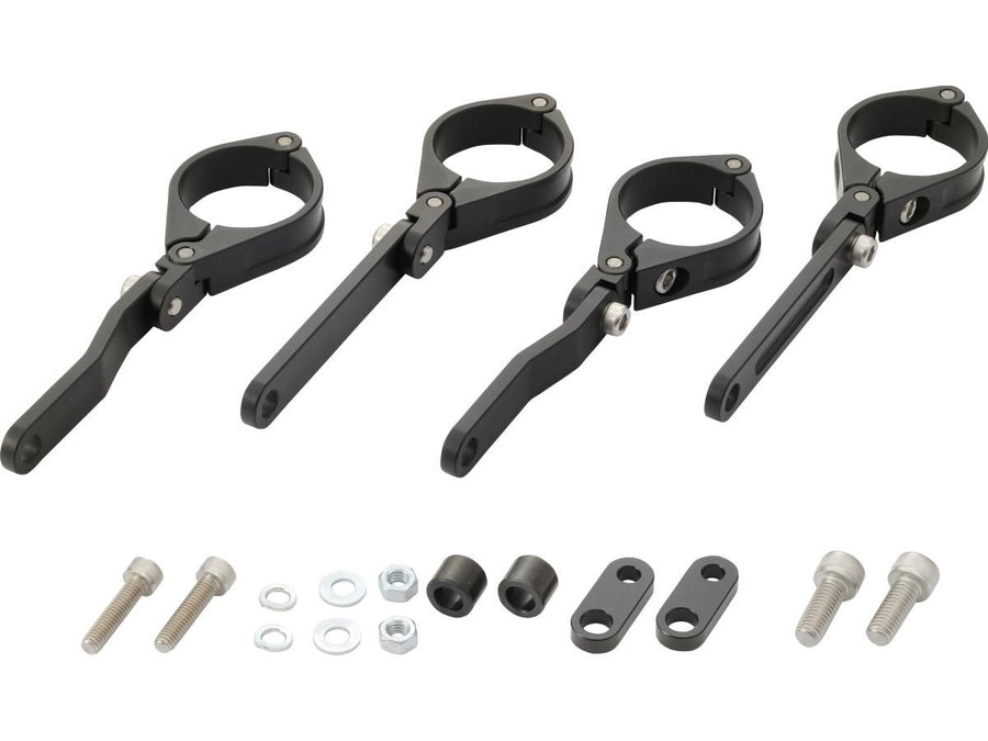 Harley Davidson – Verstellbare CNC Scheinwerferhalterung 41mm Gabelmontage Schwarz