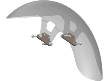 Harley Davidson Touring [1987-2024] – Street-Cut 21" Stahlschutzblech vorne für - 0
