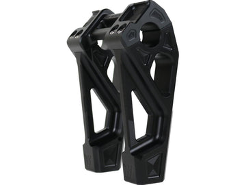 Harley Davidson Sportster [1985-2020] – 6" Universal Fastback Risers Schwarz Eloxiert - 0
