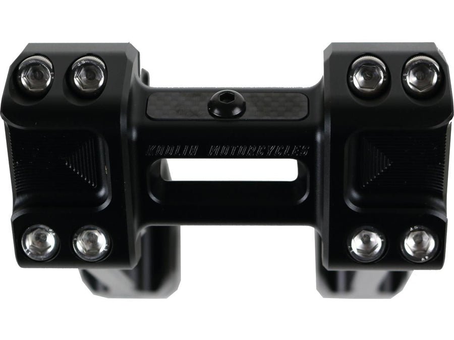 Harley Davidson Sportster [1985-2020] – 6" Universal Fastback Risers Schwarz Eloxiert