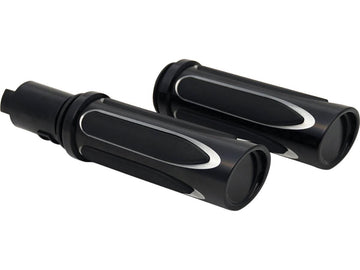 Harley Davidson FLHXSE [2023-2025] – Deep Cut Komfortgriffe Schwarz 1" Gaszug per