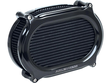 Harley Davidson FLFBS 114 [2018-2020]-Stage 2 Oval Upgrade Luchtfilter zwart