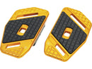 Harley Davidson Touring [1985-2025] – Speedliner Beifahrer-Fußrasten Gold Eloxiert-1