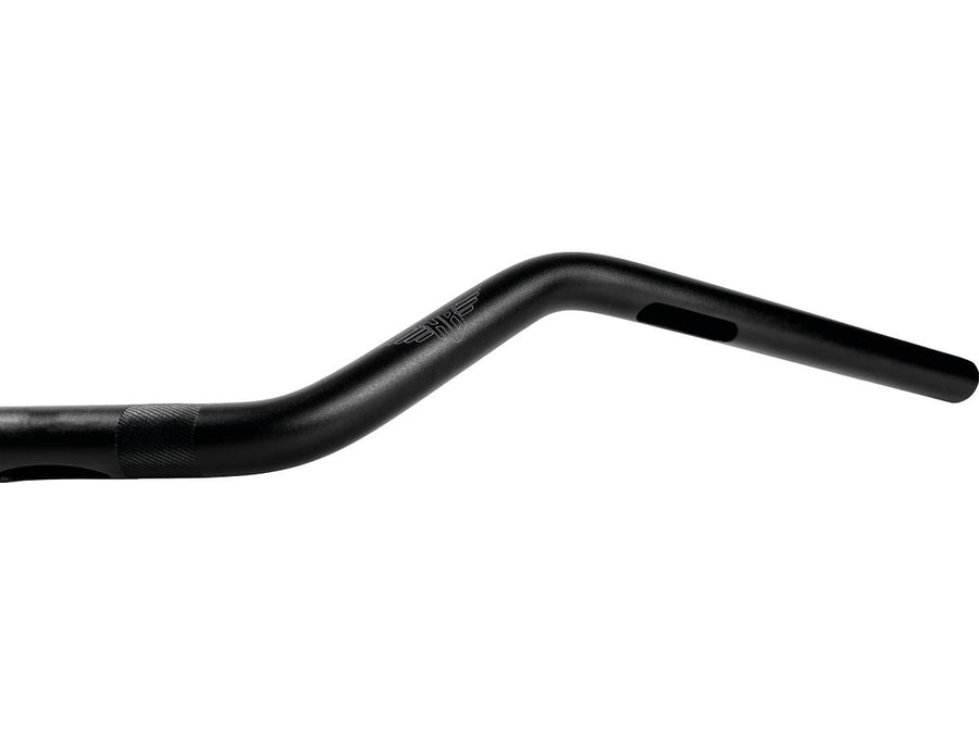 Harley Davidson-Performance Club-Style Moto mid bar aluminum handlebar 3-hole black black