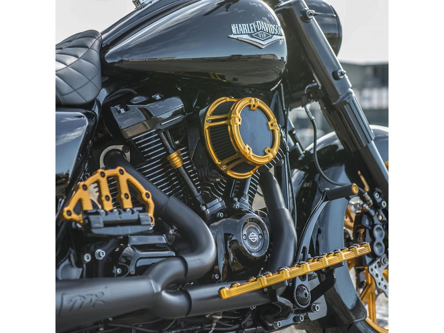 Harley Davidson FLHXSE [2023-2024] – Method™ Clear Series Luftfilter Gold Eloxiert
