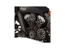 Harley Davidson Indian Scout [2015-2024] – 10-Gauge Statorabdeckung Schwarz Eloxiert-2