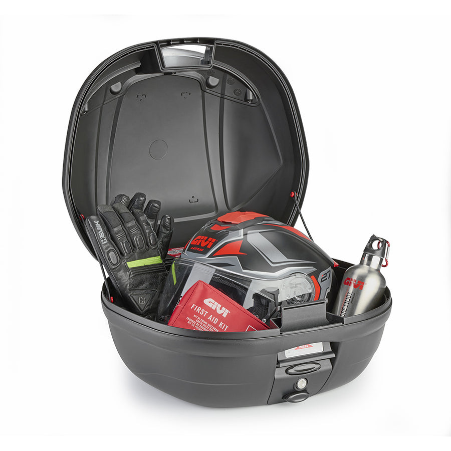 E340 Vision-Tech - Monolock Topcase mit Platte – schwarz / Max Zuladung 3 kg