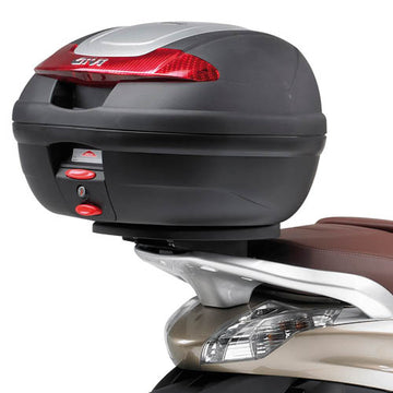 Piaggio Beverly 125 ie 300 ie 350 [GIVI] - Topcase Träger für MONOLOCK® Koffer benutzen Sie die im Koffer mitgelieferte