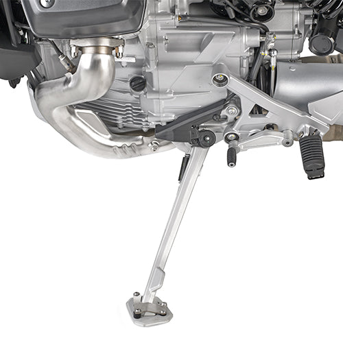 Moto Guzzi Stelvio 1000 [GIVI] - Fuß-Verbreiterung aus Aluminium und Edelstahl für den Original Seitenständer