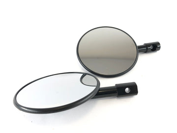 Handlebar end mirror Ø10cm E-tested set pair as new - 0