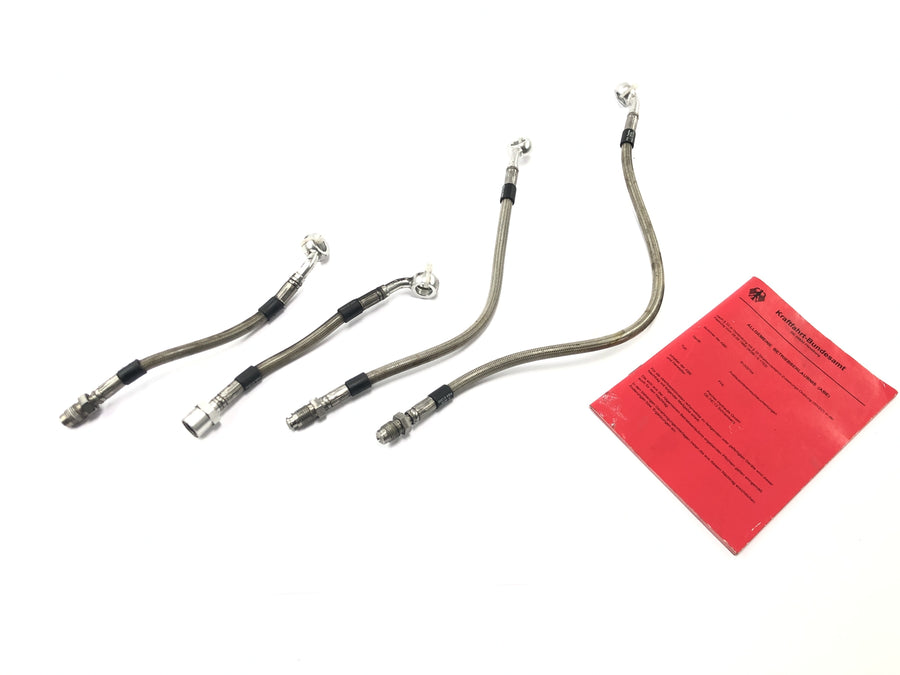 BMW K 1200 RS [1997] - Steel flex brake line Steel flex brake line set with ABE
