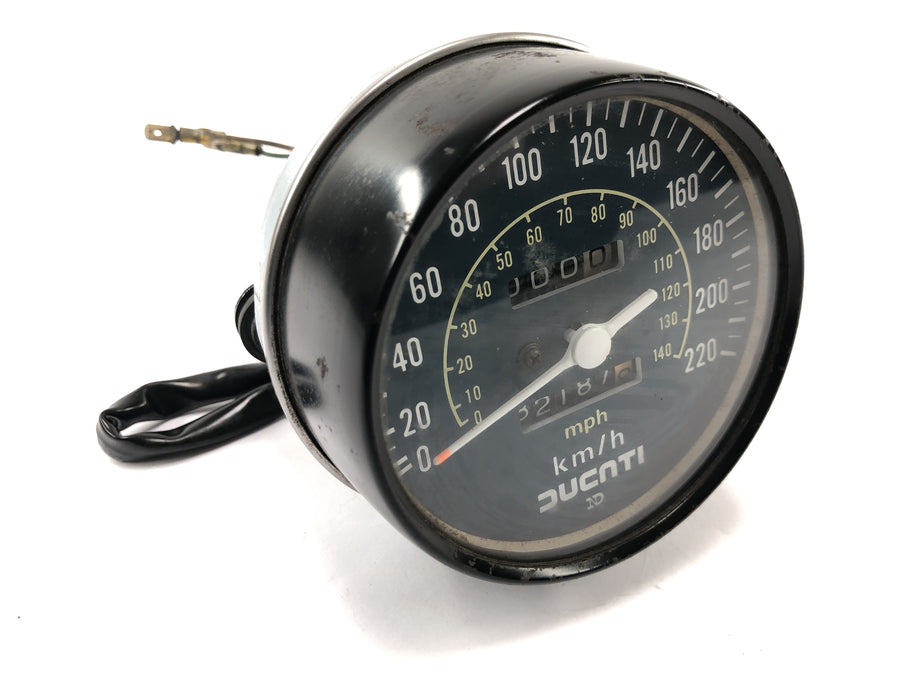 Ducati 500 SL Pantah [1981] - Snelheidsmeter Snelheidsmeter Instrumentencockpit