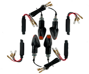 Default Title 4 LED Blinker Schwarz Widerstände [E-Prüfzeichen] - Kawasaki Ninja 250 300 400 650 1000