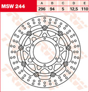 Honda CB 900 F Hornet SC 48 [2002-2006] - zwevende remschijf