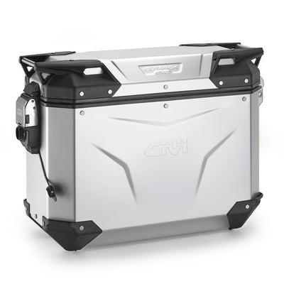 Seitenkoffer Trekker Outback EVO Monokey 37 Liter – Links, aus eloxiertem Aluminium, SMART SEC. LOCK