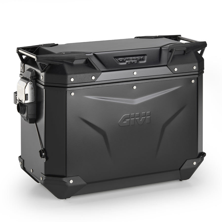[GIVI] – Trekker Outback EVO 44 aluminium zijkoffer, zwart – rechts, 44 liter / SMART SECURITY LOCK