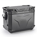 Trekker Outback EVO 48 aluminium zijkoffer, zwart – rechts, 48 ​​liter / SMART SECURITY LOCK