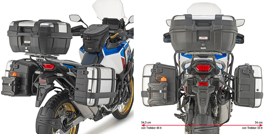 Honda CRF 1100 L Africa Twin [GIVI] - Side case carrier PL ONE-FIT for the configuration of MONOKEY® side cases