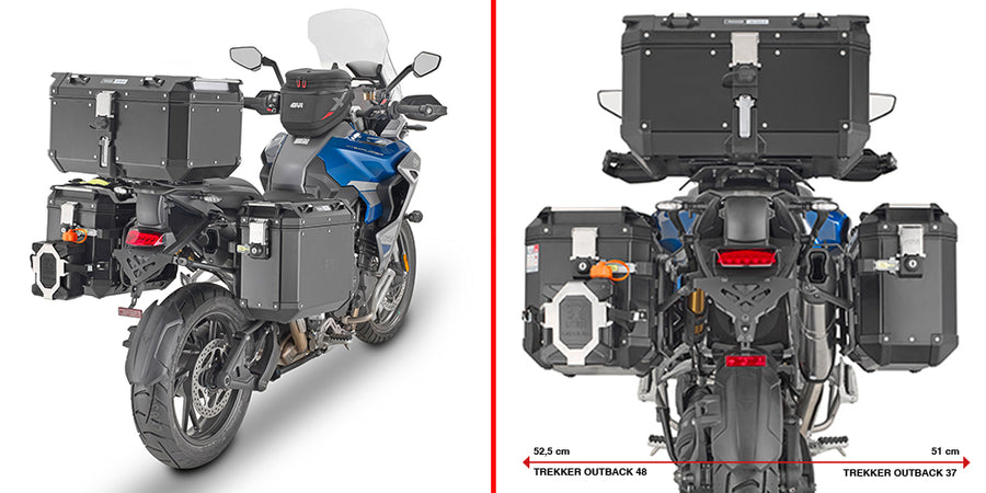 Triumph Tiger 1200 Rally Explorer [GIVI] - Stahlrohr-Seitenkofferträger PL ONE-FIT für die Trekker Outback MONOKEY®