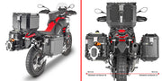 Aprilia Tuareg 660 [GIVI] - Stahlrohr-Seitenkofferträger PL ONE-FIT für die Trekker Outback MONOKEY®