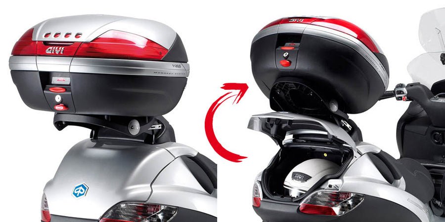 Piaggio MP3 400 [2006-2011] – top case carrier for Monolock, with plate