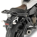 Yamaha XSR 700 [GIVI] - Top case carrier for MONOKEY® or MONOLOCK® cases black for MONOKEY® cases use the