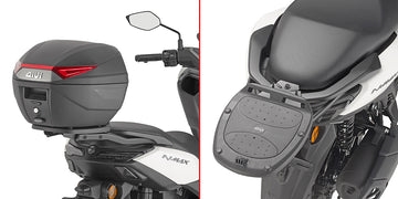 Yamaha N-Max 125 [GIVI] - Topcase carrier for MONOLOCK® cases, use the MONOLOCK® plate included in the case
