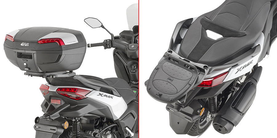 Yamaha X-Max 300 Tech Max [GIVI] - Topcase Träger für MONOLOCK® Koffer benutzen Sie die im Koffer mitgelieferte