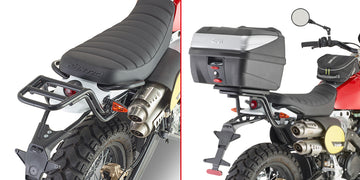 Fantic Caballero Scrambler 125-250-500 [GIVI] - Topkofferdrager voor MONOLOCK®-koffers zwart geverfd gebruik de in