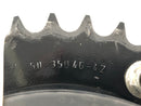 Triumph Speed ​​Triple 1050 515NJ [2006] - Achterdoek met kettingwiel en kettingwielinlaat-3