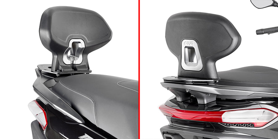 Piaggio MP3 HPE 400-400 Sport - 530 Exclusive [GIVI] - Beifahrer-Rückenlehne die Montage erlaubt nicht die Befestigung
