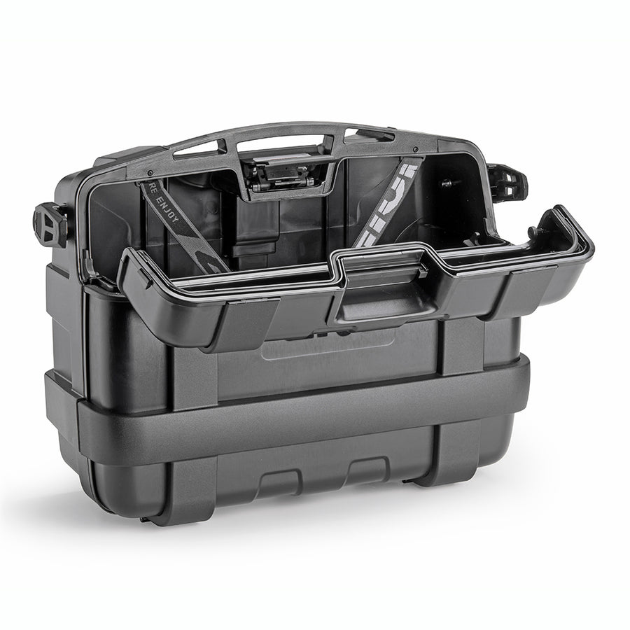 Trekker Lite 33, Monokey Koffer, 33 Liter – mit Kunststoff Cover schwarz, max. Zuladung 10 kg